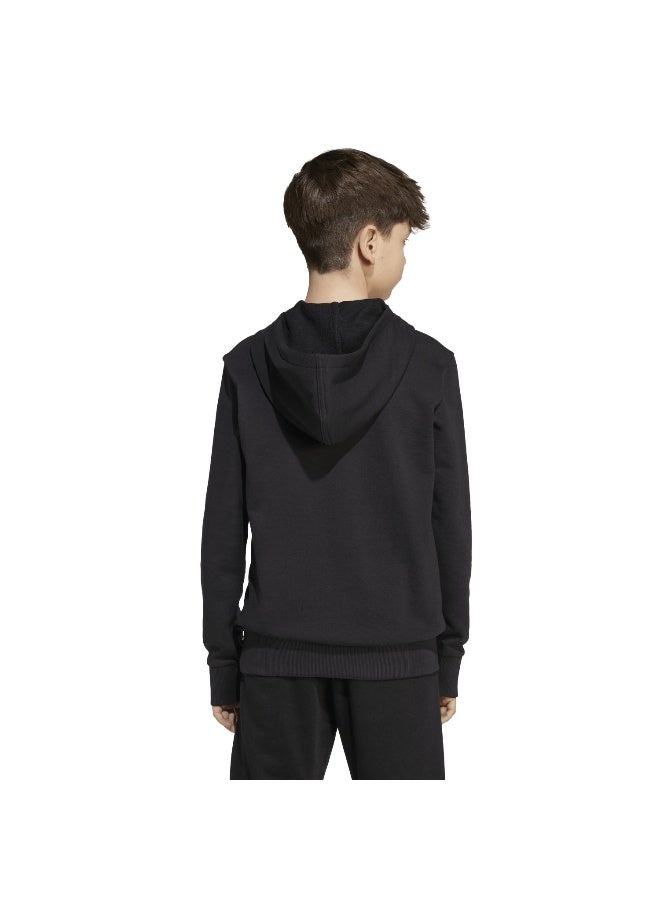 Adidas J Bl Ft Hd 280 Black Training Sweatshirts For Junior 7-8Y - Image 3