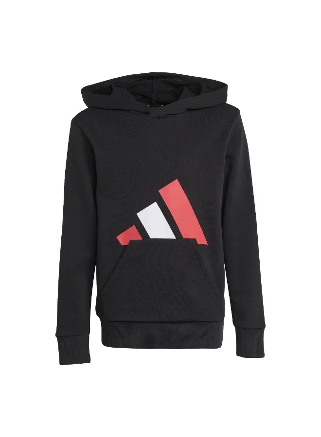 adidas Adidas J Bl Ft Hd 280 Black Hooded Sweat Sweatshirts For Kids