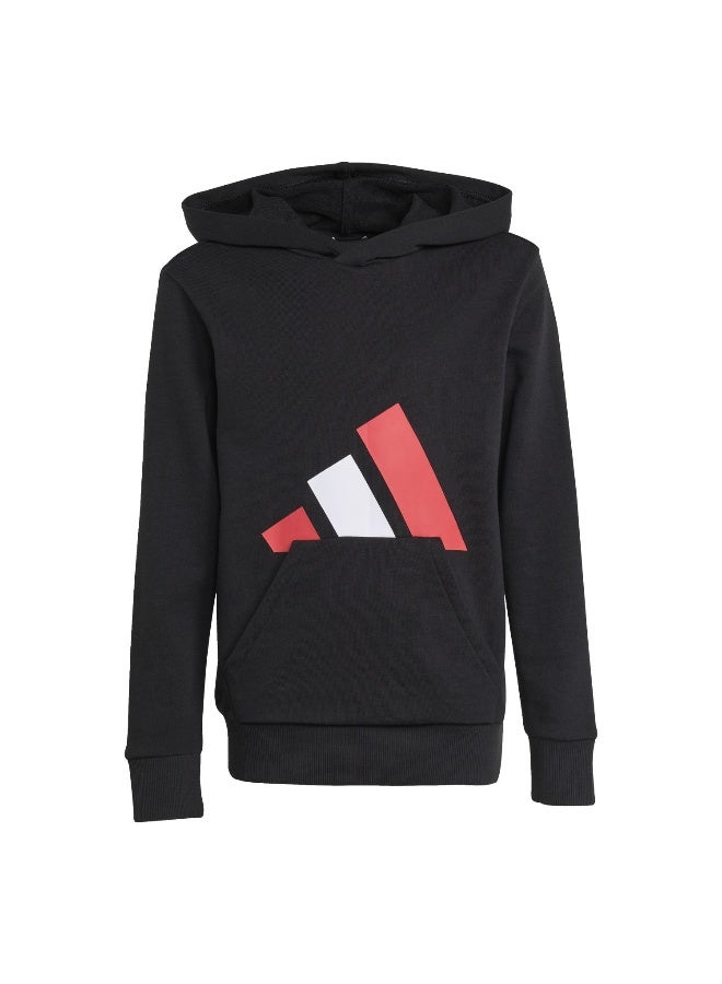 Adidas J Bl Ft Hd 280 Black Training Sweatshirts For Junior 7-8Y - Image 1