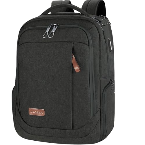 KROSER Laptop Backpack Large Computer Backpack Fits up to 173 Inch Laptop with USB Charging Port WaterRepellent Travel Backpack Casual Daypack for BusinessCollegeWomenMenCharcoal Black - Image 1