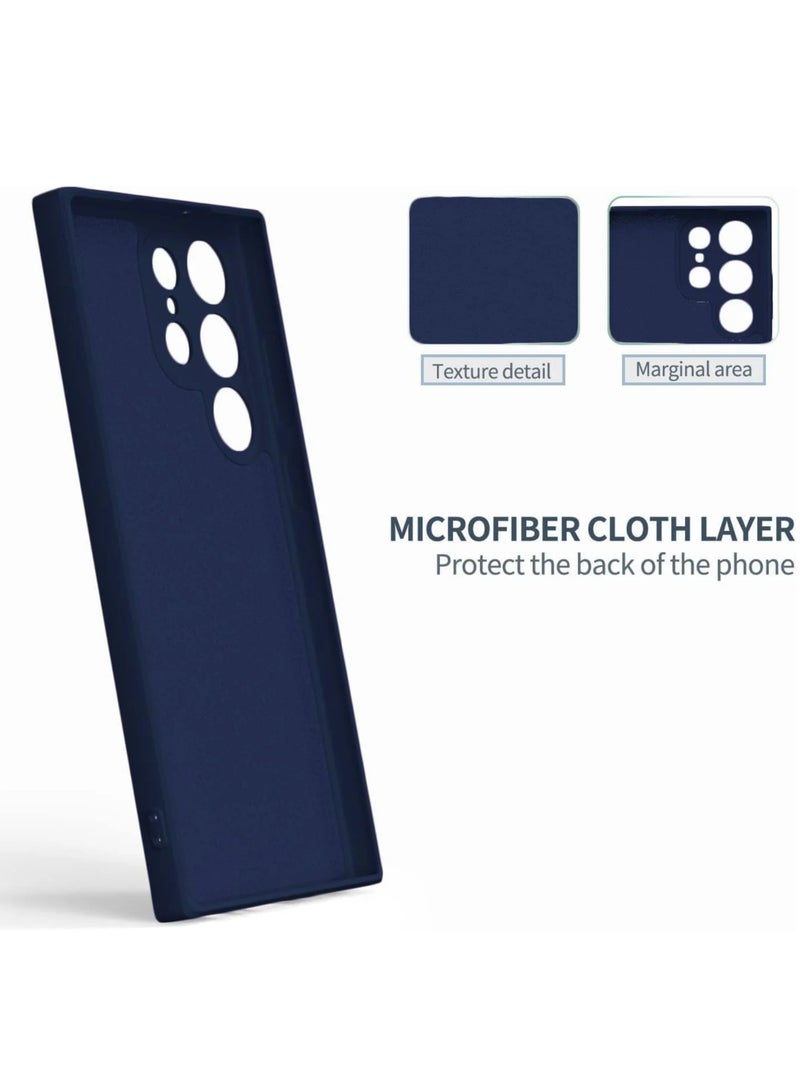 BORTONY Samsung Galaxy S25 Ultra Case Liquid Soft Silicone Gel Rubber Galaxy S25 Ultra Cover Anti Scratch Genuine Phone Case for Galaxy S25 Ultra 6.8 inch - Image 5