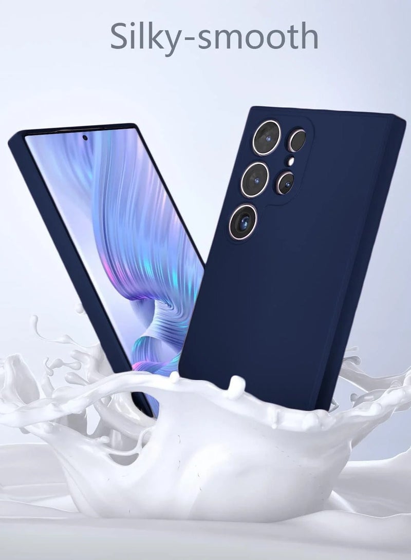 BORTONY Samsung Galaxy S25 Ultra Case Liquid Soft Silicone Gel Rubber Galaxy S25 Ultra Cover Anti Scratch Genuine Phone Case for Galaxy S25 Ultra 6.8 inch - Image 4