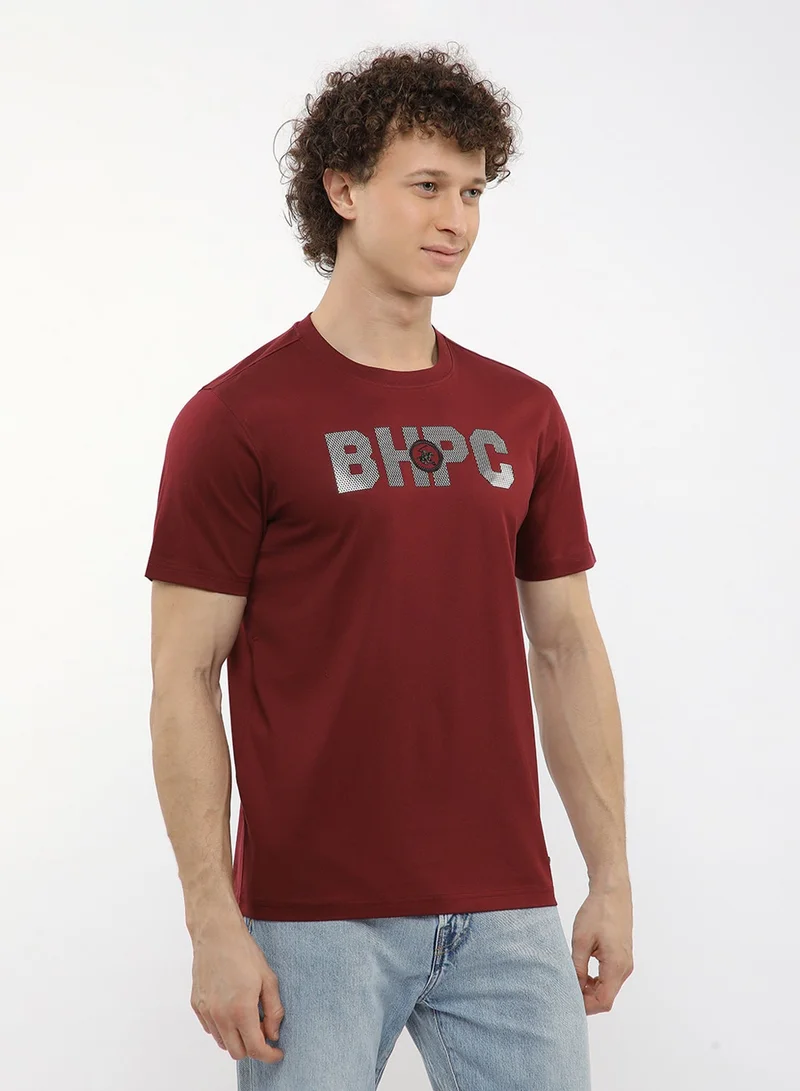 BEVERLY HILLS POLO CLUB  Logo Crew Neck T-Shirt for Men | Best Price UAE