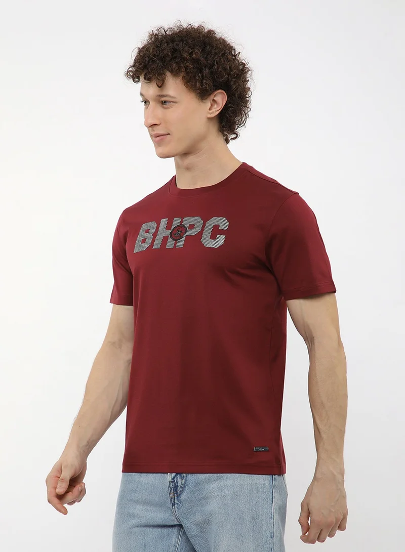 BEVERLY HILLS POLO CLUB  Logo Crew Neck T-Shirt for Men | Best Price UAE