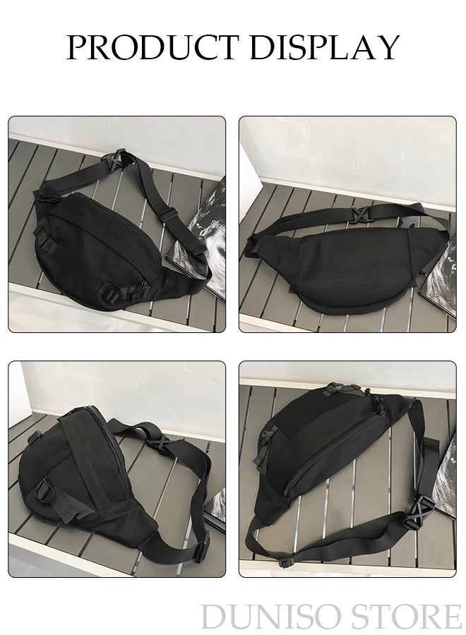 DUNISO Compact Sling Bag for Men and Women, Waterproof Crossbody Bag Chest Shoulder Backpack with Buckle, Everyday Carry Bag for Travel, Work, Sport - Image 4