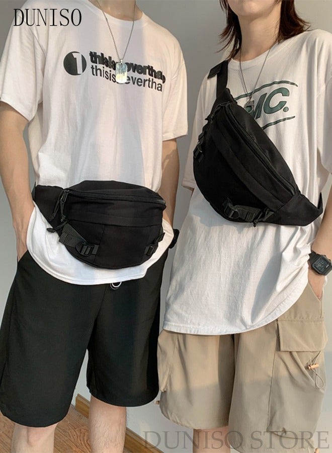 DUNISO Compact Sling Bag for Men and Women, Waterproof Crossbody Bag Chest Shoulder Backpack with Buckle, Everyday Carry Bag for Travel, Work, Sport - Image 2