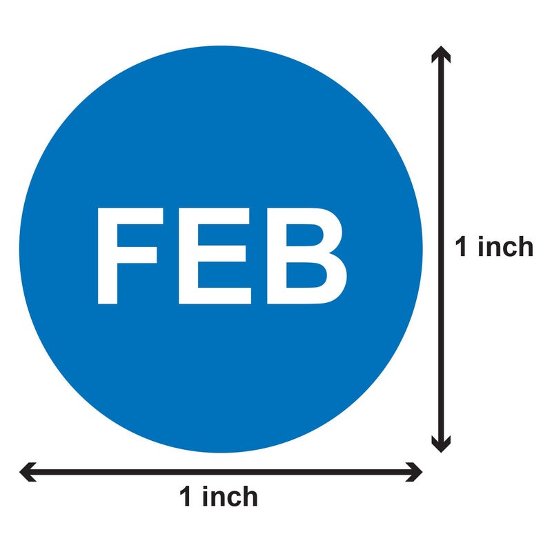 OfficeSmartLabels 3600 Labels - 12 Months of The Year Labels - Color Coding Dot, Round, Self Adhesive Stickers (1 inch/Circle Dot Stickers / 300 Stickers per Month) - Image 3