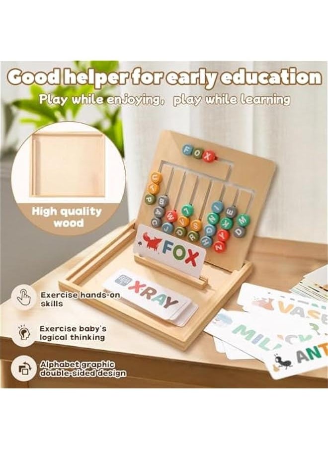 Wooden Montessori Number Jigsaw Puzzle Board-Alphabet Number Shape Learning Puzzle for Kids,Wooden Puzzle,Early Education and Activity Toys for Toddlers,Learning  Educational Toys for Boys ＆ Girls  - Image 2