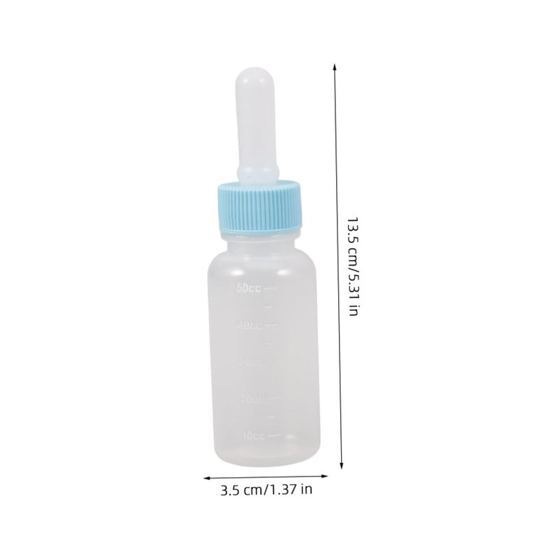 3 قطع مجموعة زجاجات رضاعة الحيوانات الأليفة مع حلمات استبدال لتغذية الجراء والقطط - Image 3