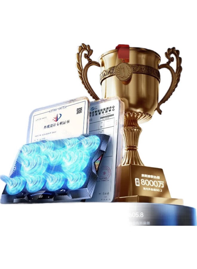 VENIDER [Instant 65°C Cooling] Laptop Cooling Pad, Gaming Laptop Cooling Device, Handheld Tablet Stand, Wind Pressure Water Cooling Fan, Suitable For Lenovo, Alienware, Lenovo Legion - Image 2