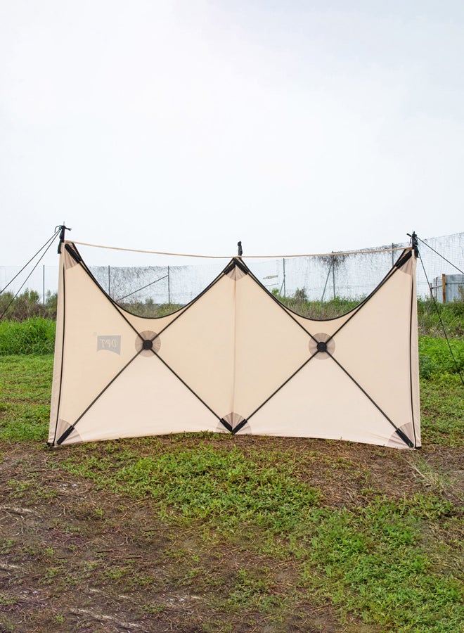 DPT Kitchen windbreak trips, Camping Curtain, Beige, Size 240*120 Cm - Image 2
