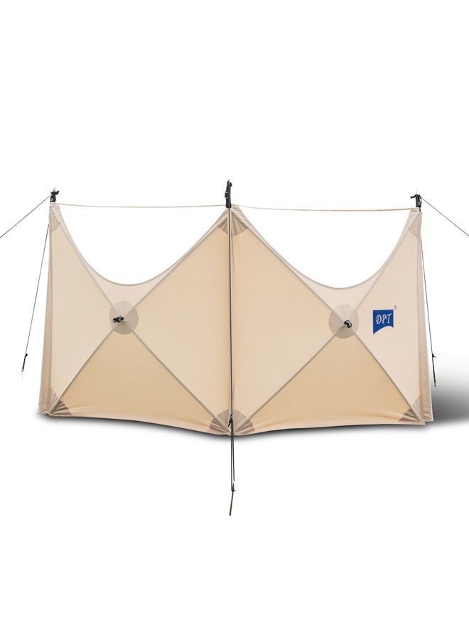 DPT Kitchen windbreak trips, Camping Curtain, Beige, Size 240*120 Cm - Image 1