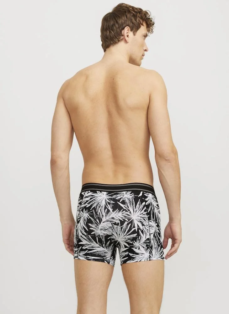 JACK & JONES 3 Pack Logo Band Trunks