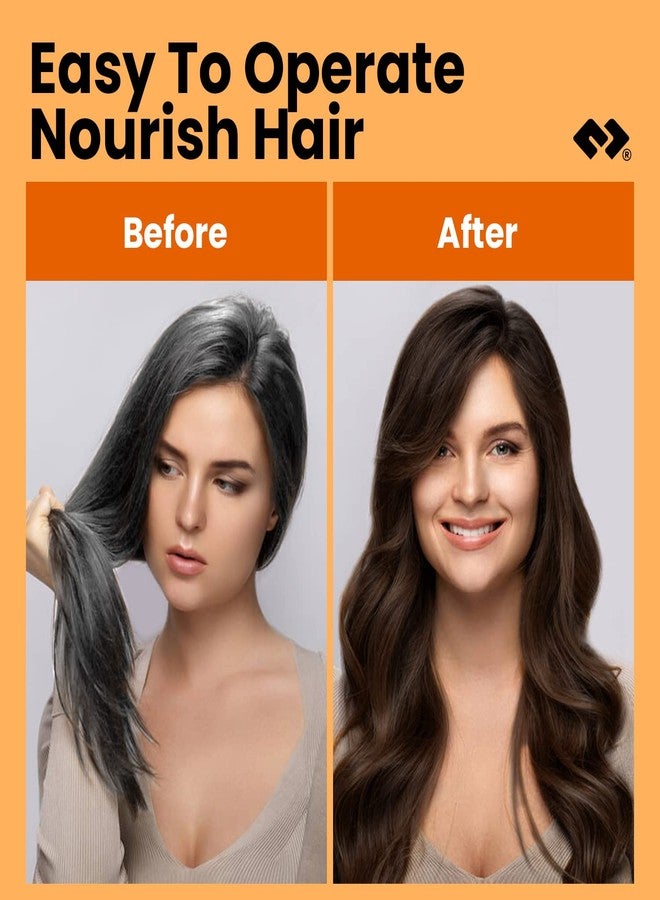 MOHOPE Dark Brown Shampoo for Grey Hair 30ml x 10Pcs | Revolutionary Instant Hair Dye | Semi Permanent Magically Only 20 Minutes Last 30 Days | Safe Natural Ingredients - Image 2