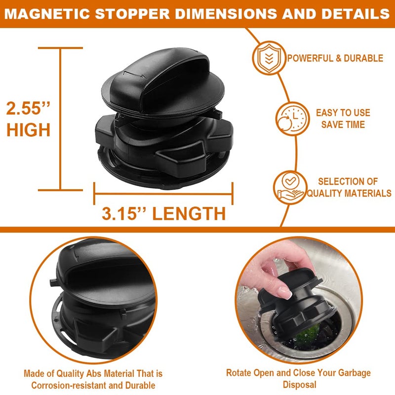 Inseknm Garbage Disposal 75257 Magnetic Stopper  Garbage Disposal Parts-Turn Your Cover Control Disposer On And Off. - Image 4