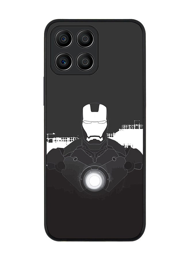 Stylizedd Rugged Black edge case for Honor X8 5G Slim fit Soft Case Flexible Rubber Edges Anti Drop TPU Gel Thin Cover - Iron Man Beam - Image 1