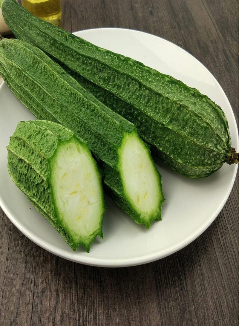 GGOOT 30Pcs Loofah Seeds Angular Appearance Pure White Flesh Planted in The Vegetable Garden Farm Strong Adaptability Easy Care - Image 2