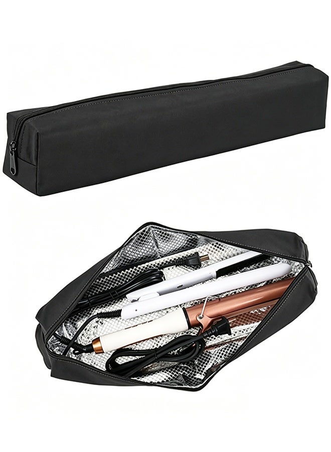 Heat Resistant Hair Tools Storage Bag, Portable Travel Organizer for Curling Iron and Straightener - Image 1