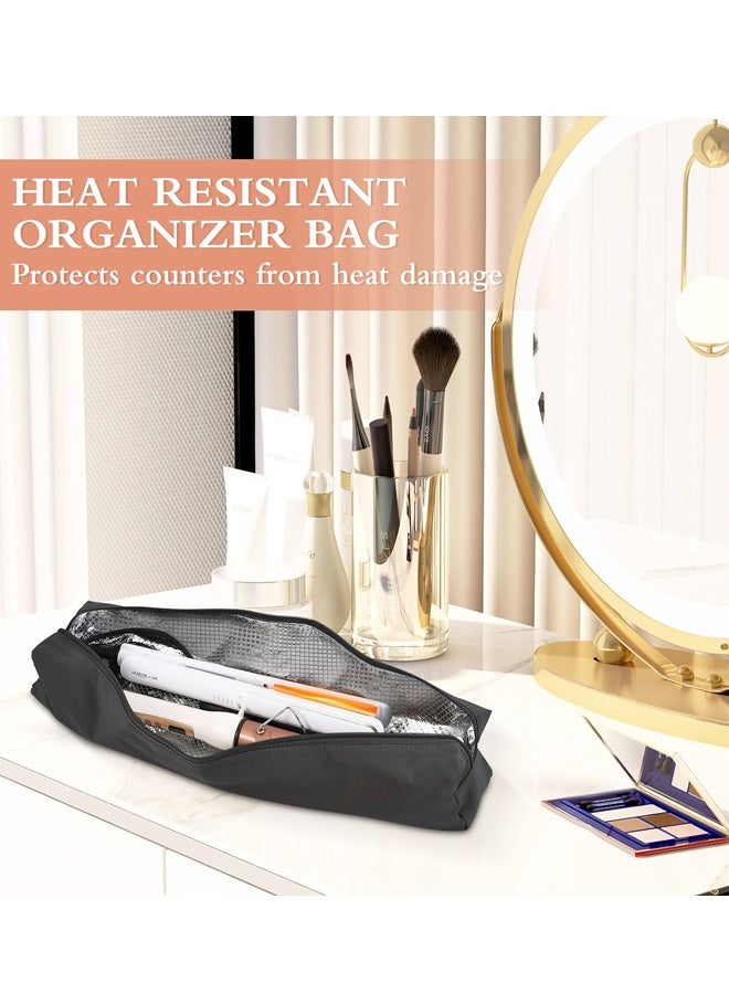 Heat Resistant Hair Tools Storage Bag, Portable Travel Organizer for Curling Iron and Straightener - Image 3