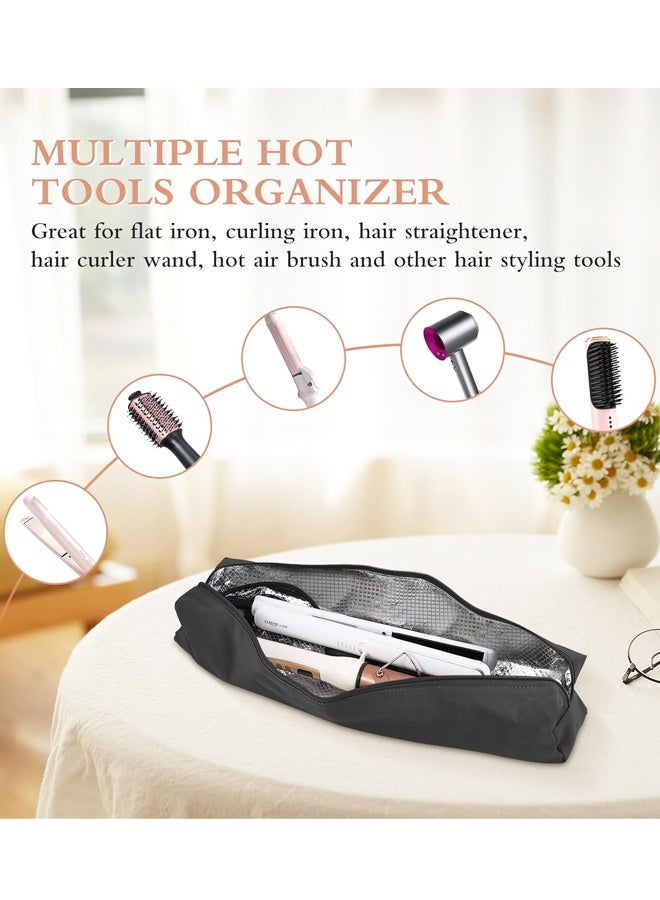 Heat Resistant Hair Tools Storage Bag, Portable Travel Organizer for Curling Iron and Straightener - Image 5