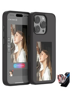 Smart Ink Screen Phone Case, AI Projector Case Compatible with iPhone 16 Pro Max 2024, Ink Display Image in Ink Phone Case For iPhone 16 Pro Max