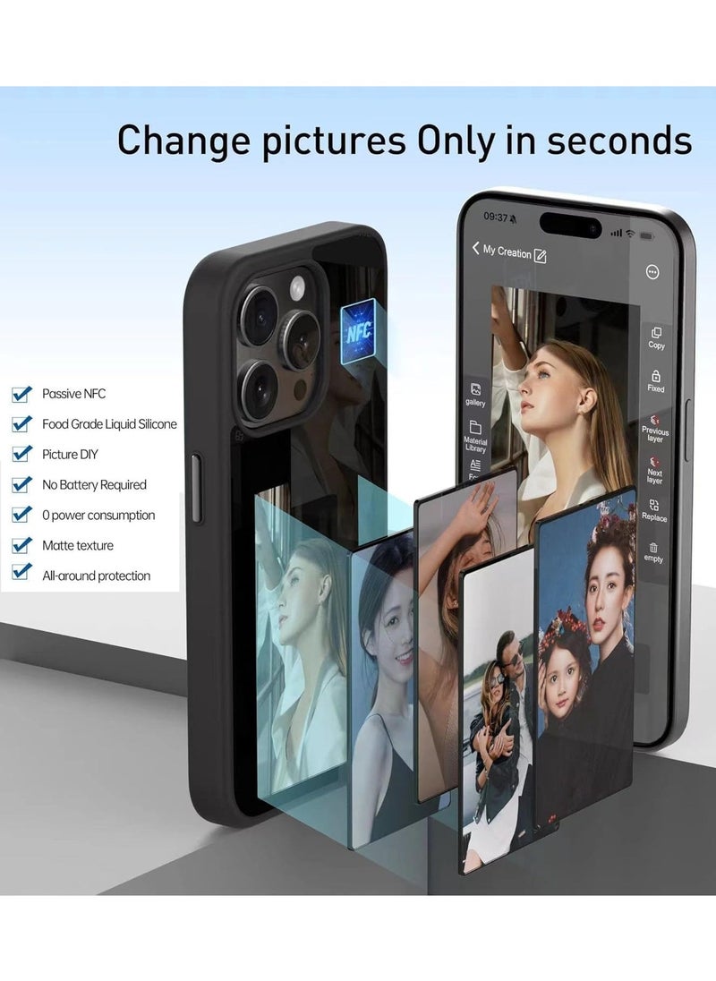 General - Smart Ink Screen Phone Case, AI Projector Case Compatible with iPhone 16 Pro Max 2024, Ink Display Image in Ink Phone Case For iPhone 16 Pro Max - Image 1