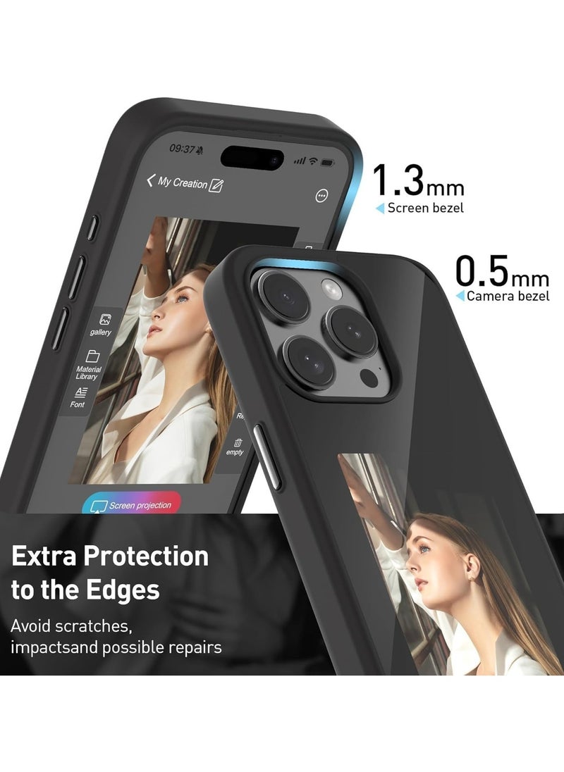 General - Smart Ink Screen Phone Case, AI Projector Case Compatible with iPhone 16 Pro Max 2024, Ink Display Image in Ink Phone Case For iPhone 16 Pro Max - Image 1