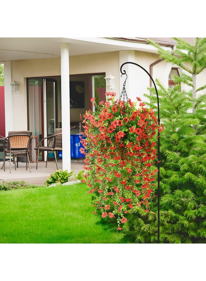 قطعتان من الزهور الاصطناعية الخريفية لتزيين الحدائق الخارجية في فصل الخريف، زهور معلقة صناعية، ديكور خريفي خارجي - Image 5