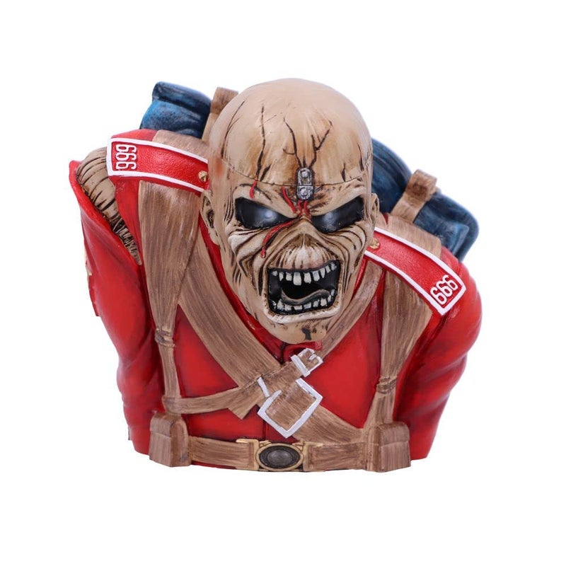 Nemesis Now Officially Licensed Iron Maiden The Trooper Bust Box Small Red 12cm