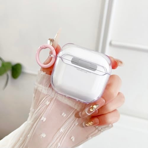 OTOPO Cute AirPods 4 Clear Case, Girly 3D Bow Design Soft TPU Protective Shockproof Kawaii Apple iPod 4th Generation Cover with Cleaner Kit & Keychain Girls Women - Image 5