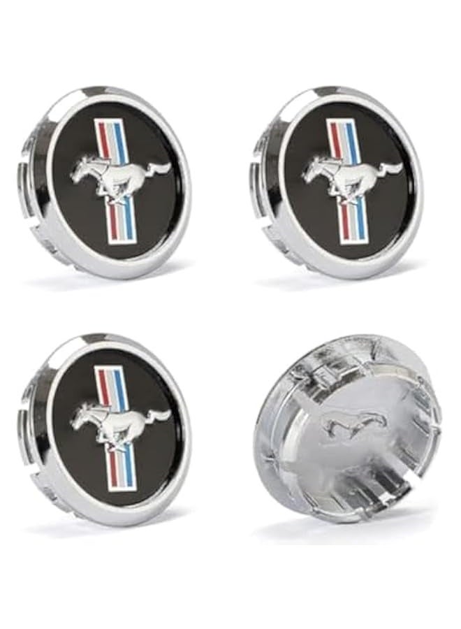 Generic 4PCS Replacement Wheel Center Caps Parts Compatible with Mustang,68mm/2.68'' Rim Center Hub Caps for Mustang 