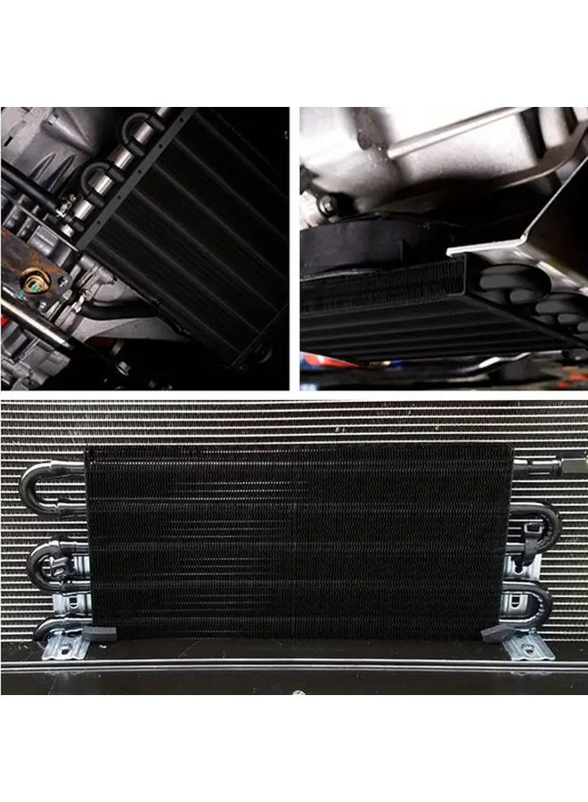 Universal 5 16 Inch Oil Cooler Kit 4 Pass Ultra Cool Transmission Cooler Black - Image 5