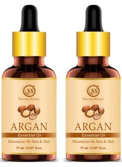 Nuerma Science Argan Essential Oil For Skin And Hair (Pure & Natural) (Pack Of 2 15 Ml Each)  - Image 2