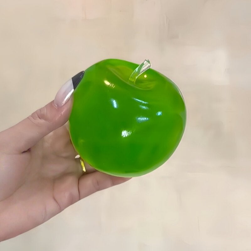 Apple Squishy Toy - Stress Relief, Slow Rising, TPR - Image 4