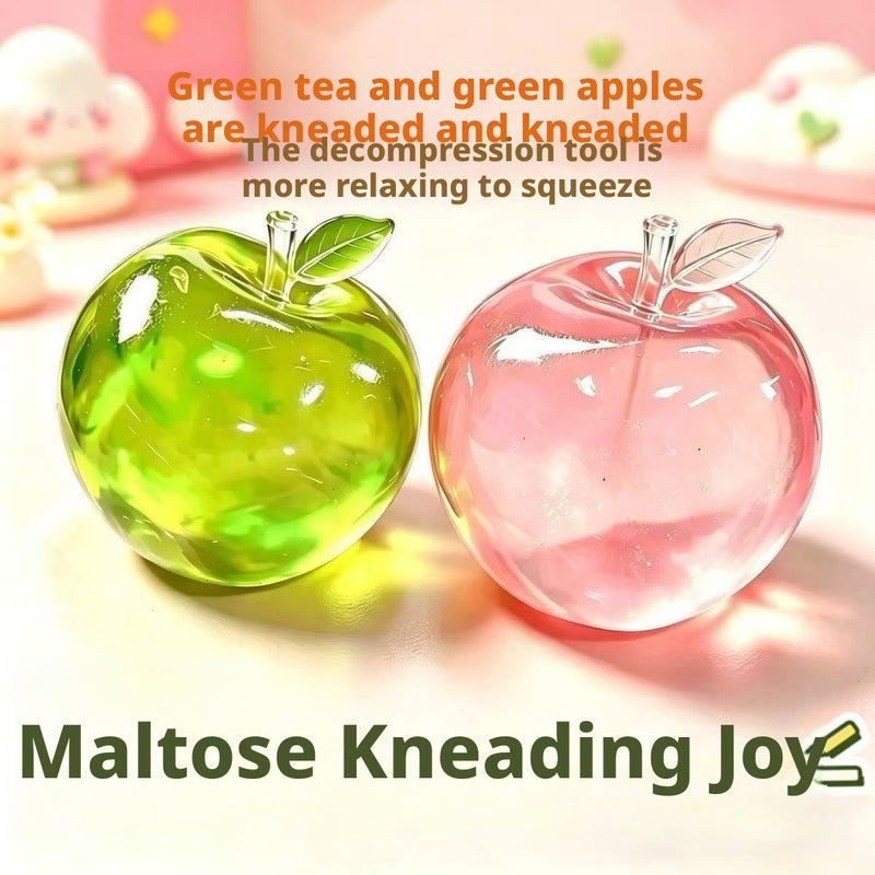 Apple Squishy Toy - Stress Relief, Slow Rising, TPR - Image 2