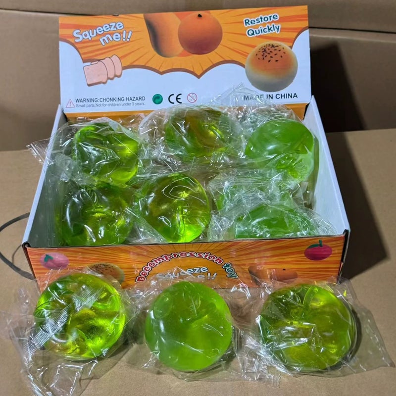 Apple Squishy Toy - Stress Relief, Slow Rising, TPR - Image 3