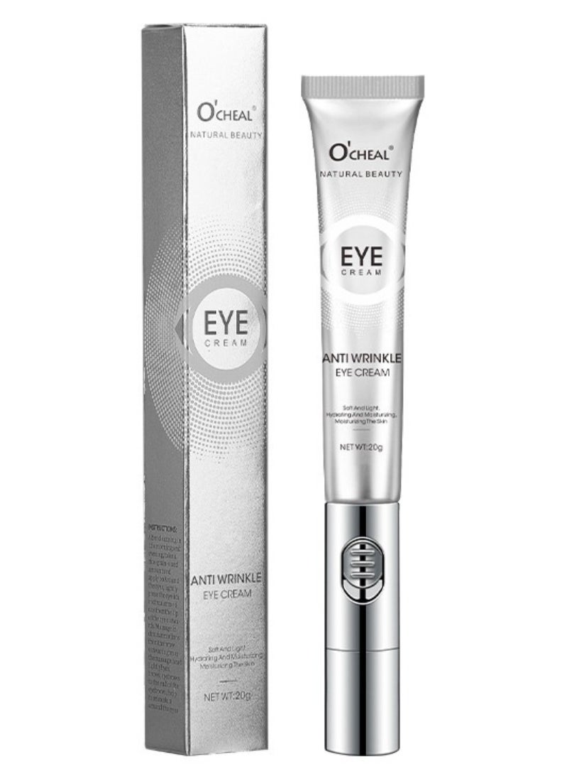 OCHEAL - Anti Wrinkle Eye Cream for Dark Circles and Puffiness Reduce Fine Lines and Wrinkles with Electric Applicator  Anti Aging Line Smoothing Skin Care Treatment Daily Wrinkle Cream 20g - Image 1