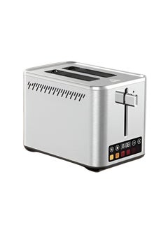 2 Slice Bread Toaster with Digital Display – Stainless Steel Toaster with Adjustable Temperature, Cancel, Reheat, Defrost Functions – Wide Slots for Bread, Sandwiches, Snacks, Grill & Warmer