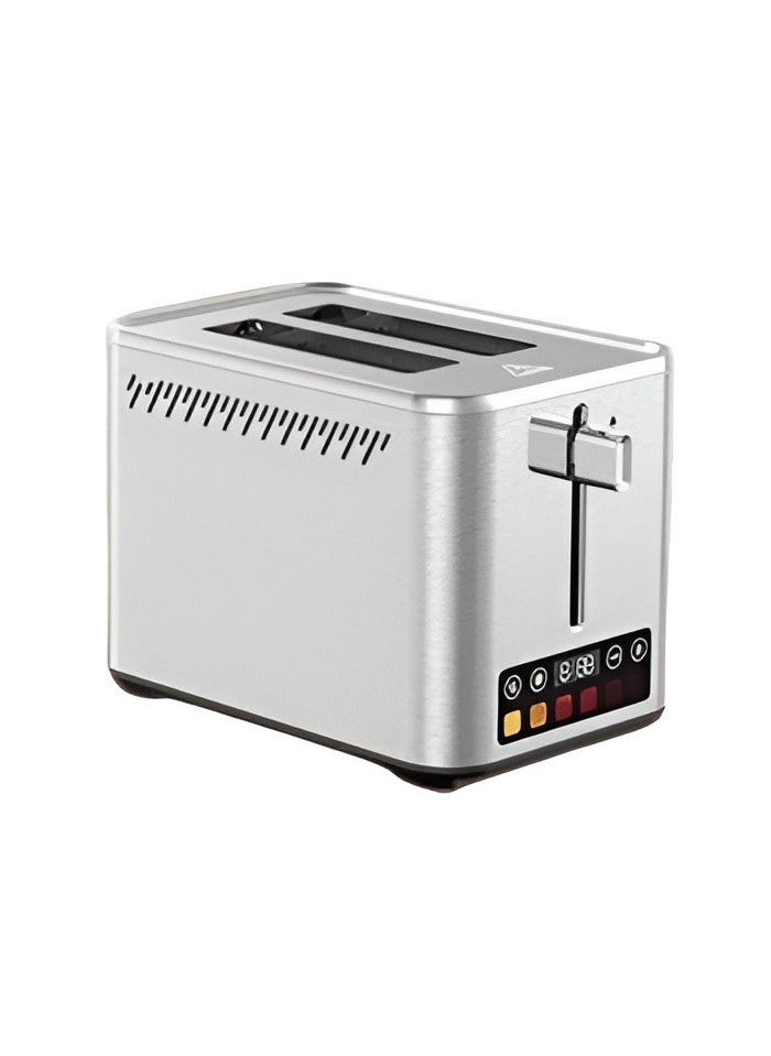 Generic 2 Slice Bread Toaster with Digital Display – Stainless Steel Toaster with Adjustable Temperature, Cancel, Reheat, Defrost Functions – Wide Slots for Bread, Sandwiches, Snacks, Grill & Warmer  - Image 1