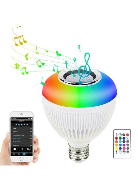 12W Colorful Music LED Bulb With Remote