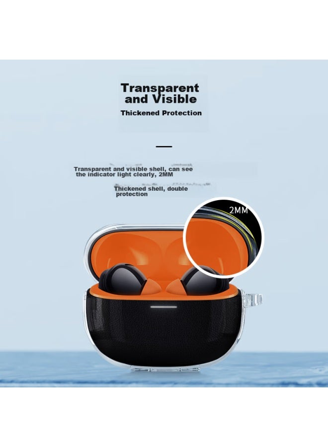 Masentek Earphone Protective Case, Suitable For Redmi Buds5 Pro Bluetooth Earphones, Xiaomi Tpu Charging Case, Silicone Storage Box, Soft Accessory, Transparent - Image 3