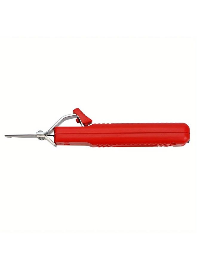 Red Adjustable Wire Stripper 8 28mm Cable Stripping Knife PVC Rubber Handle Insulation Tool DIY - Image 3