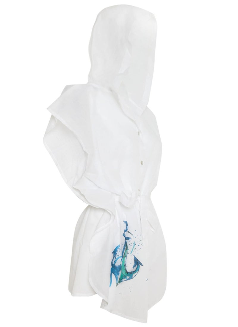 Anemoss - Anchor Hooded Beach Dress for Women - Image 1