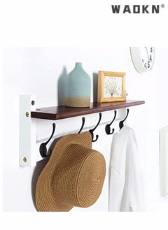 WAOKN 10 Pack Matte Black Coat Hooks Heavy Duty Dual Coat Hooks Wall Mounted Utility Black Not Rust Hooks for Coat, Robe, Scarf, Bag, Towel, Key, Hat and More, Include 20 Pieces Screws  - Image 4