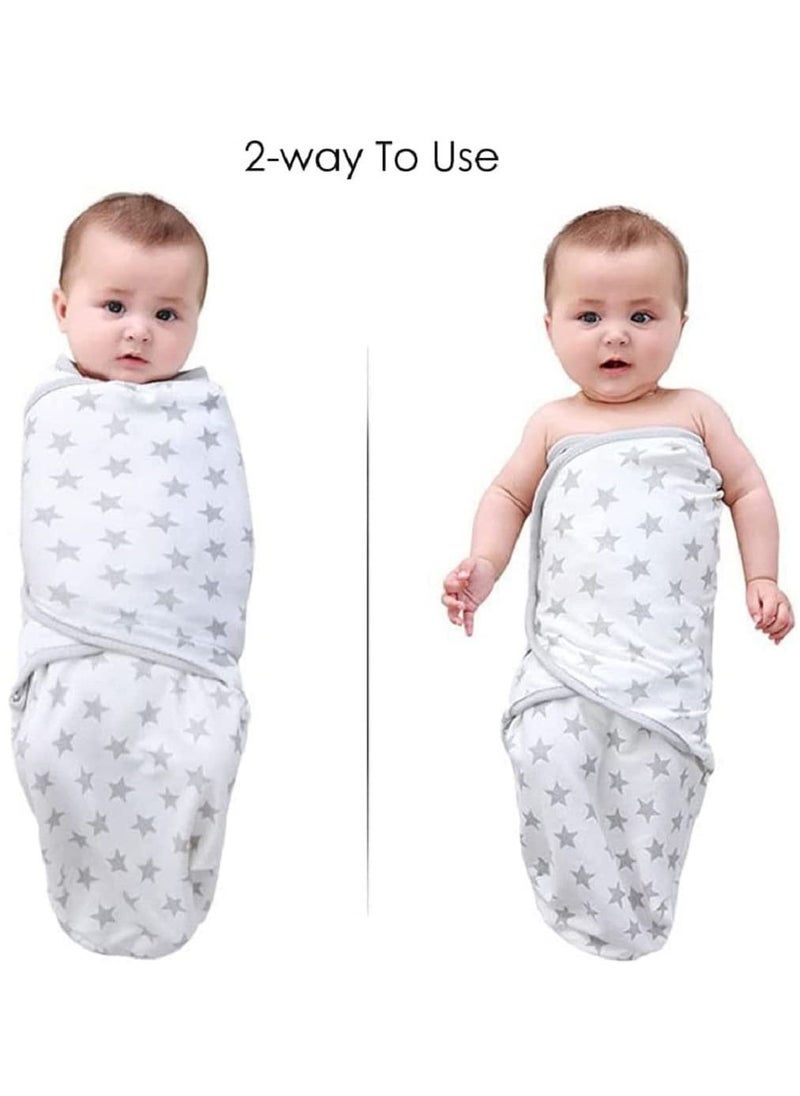 MissTiara 3 Pack Baby Swaddle Blanket Wrap for Newborn Boy & Girl, 100% Cotton Infant Adjustable Swaddling Sleep Sack, Super Soft Nursery Swaddling Blankets  - Image 2