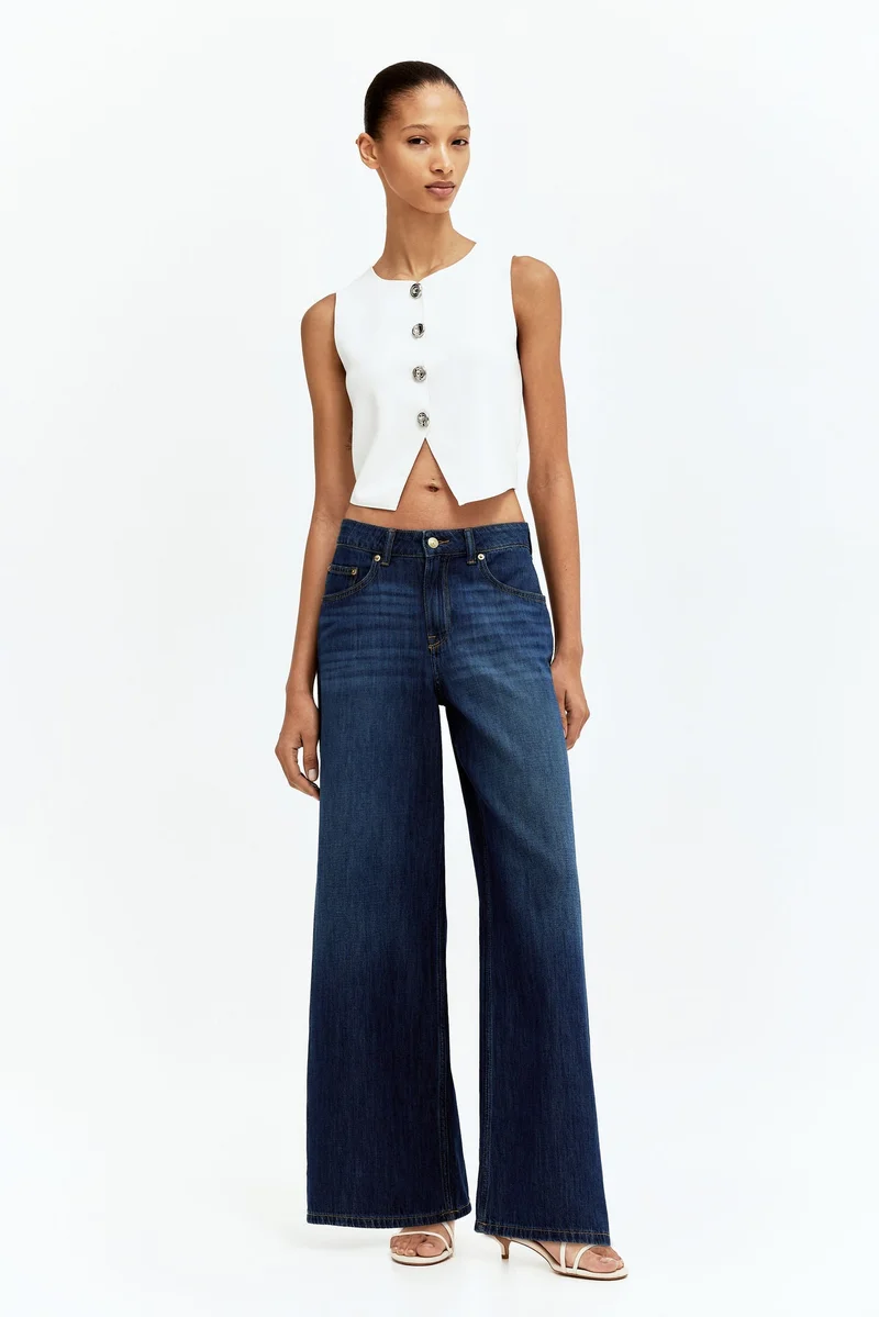 H&M Baggy Wide Low Jeans