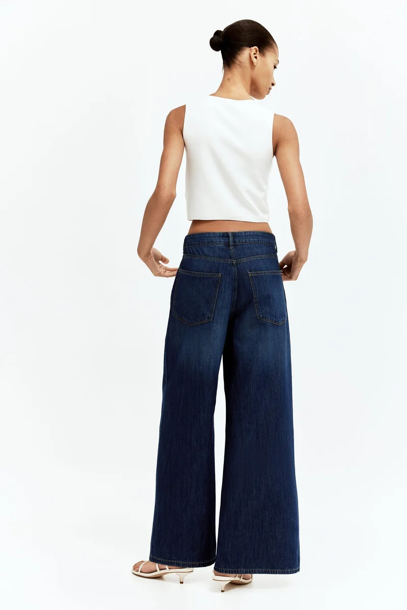 H&M Baggy Wide Low Jeans