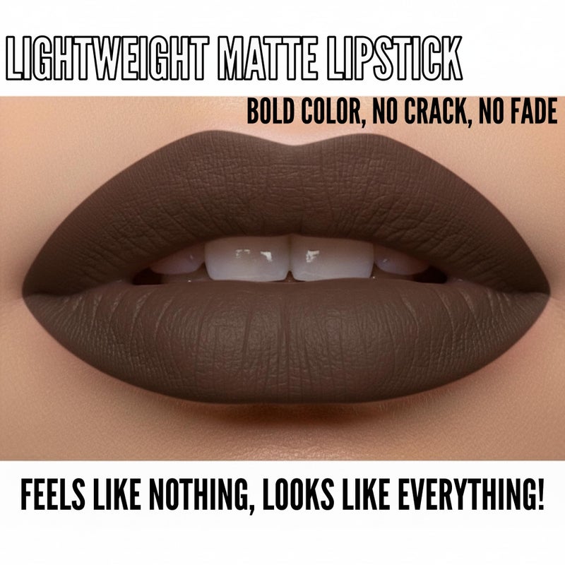 Mynena Brown Long Lasting Lipstick for Women Waterproof & Transfer-Proof | Hydrating with Shea Butter | Bold Pigment Intense Matte Color Lip Stain | Talc-Free & Vegan Product that Performs | Cyndia - Image 3