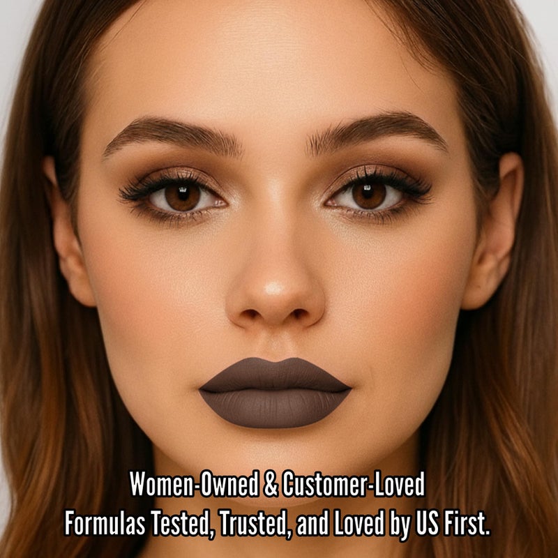 Mynena Brown Long Lasting Lipstick for Women Waterproof & Transfer-Proof | Hydrating with Shea Butter | Bold Pigment Intense Matte Color Lip Stain | Talc-Free & Vegan Product that Performs | Cyndia - Image 4