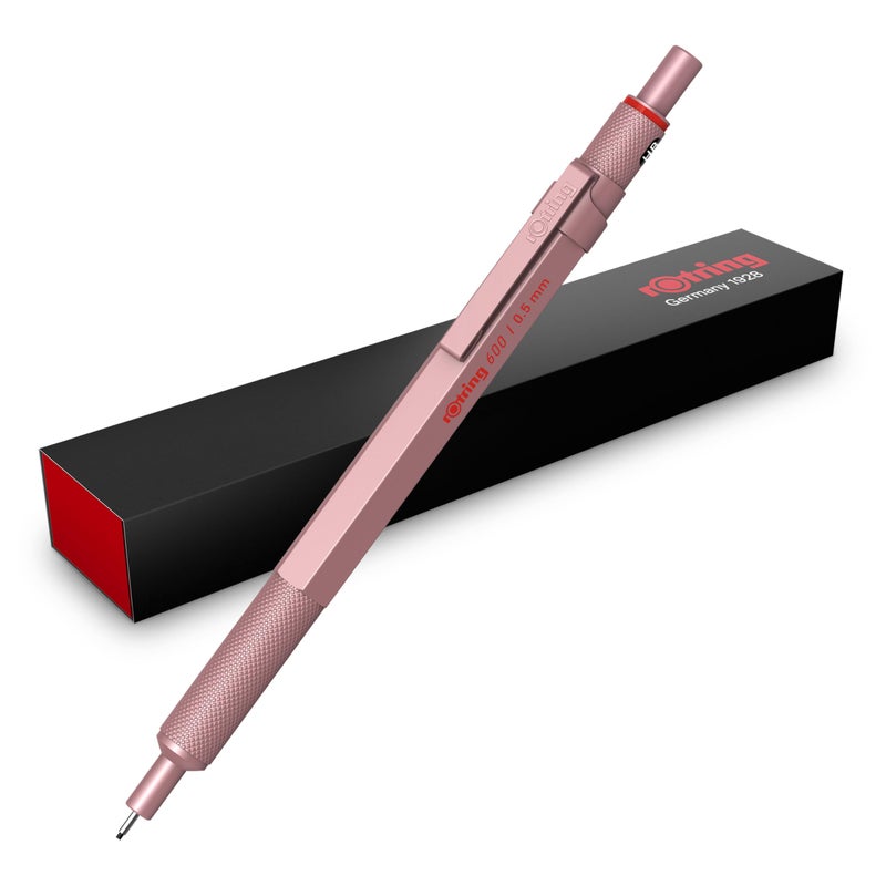 Rotring ROTTLING Mechanical Pencil Rose Gold 600 2158794 0.5mm rOtring Mechanical Pencil Fine Writing Stationery German Drafting Pen Professional Ballpoint Pen - Image 1